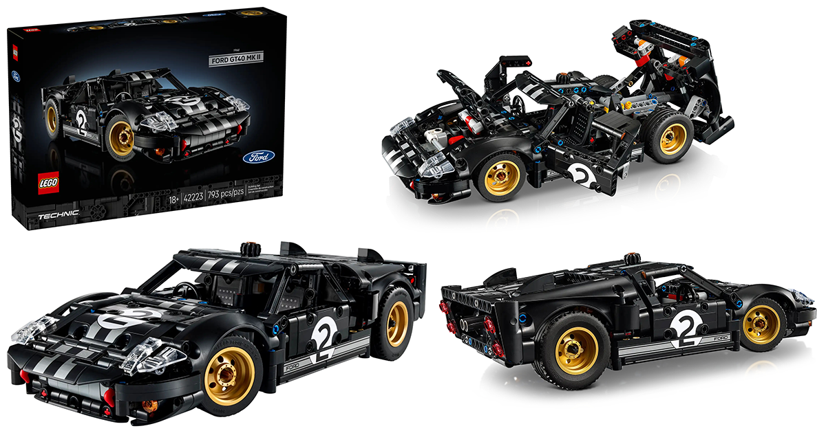 LEGO 42223 科技系列「1966 福特 GT40 MKII 賽車」在利曼賽事擊敗常勝法拉利的傳奇名車再現！