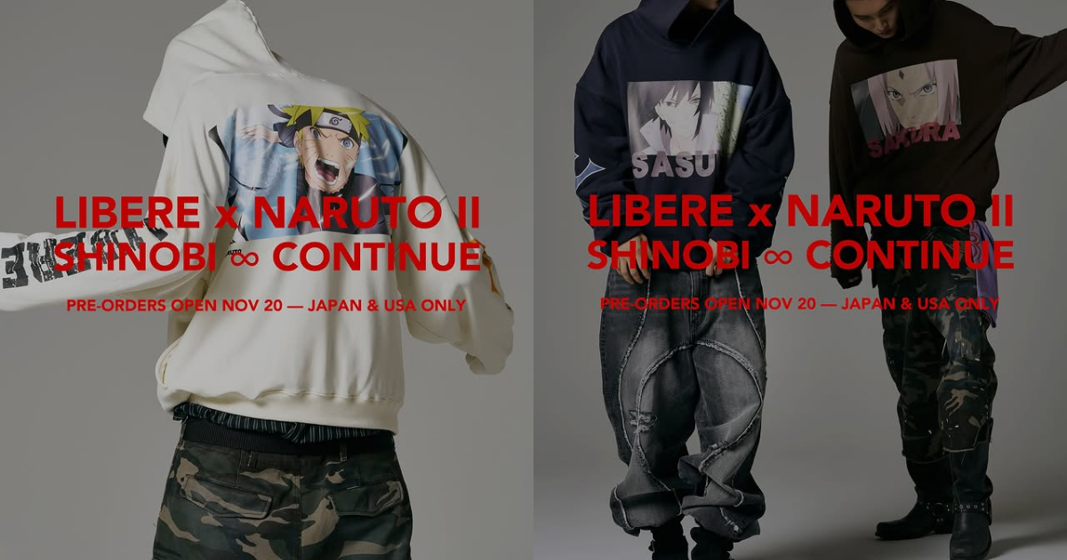 LIBERE ✕《火影忍者》聯名服飾系列  經典名場面&第七班主題打造潮流風貌！