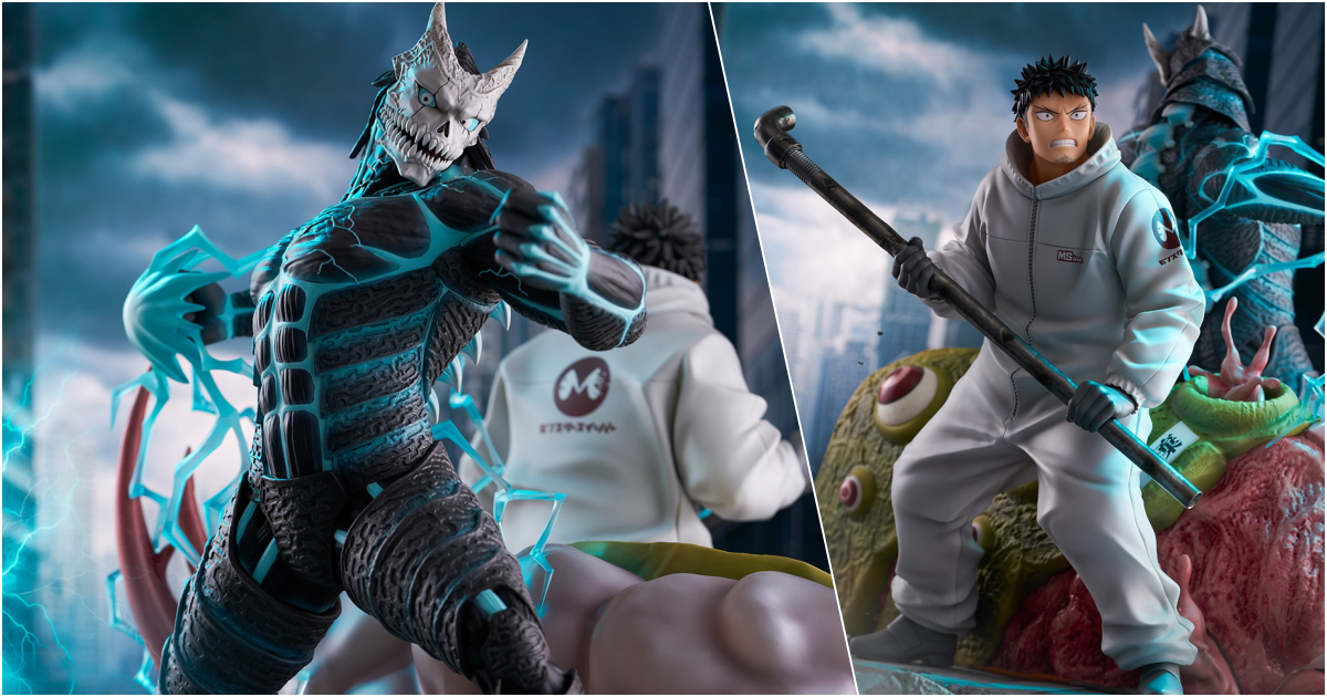 SHIBUYA SCRAMBLE FIGURE「《怪獸8號》怪獸 8 號 & 日比野卡夫卡」1/7 比例塗裝完成品