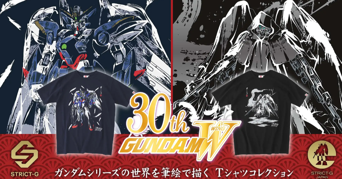 STRICT-G JAPAN《新機動戰記鋼彈W》和風筆繪短T 飛翼零式EW精緻風情呈現！