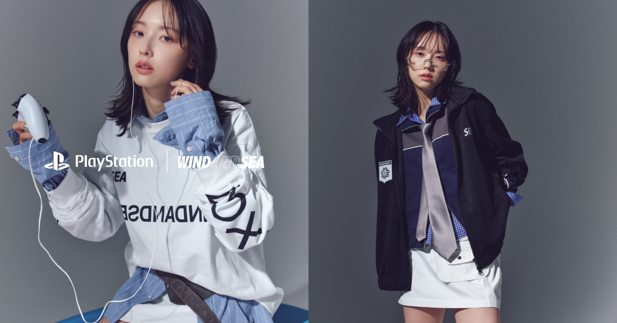 WIND AND SEA ✕ PlayStation聯名服飾系列 找來加藤小夏示範近未來穿搭風格！
