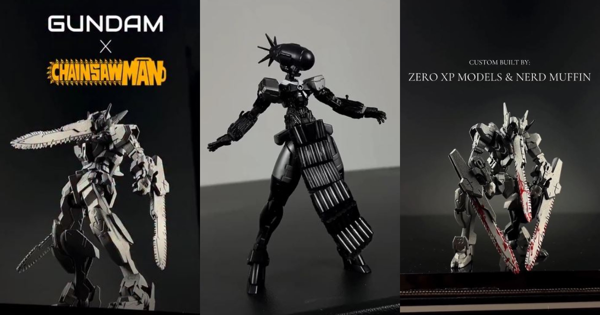 海外網友融合《鏈鋸人》元素的鋼普拉改造作品  鏈鋸人&炸彈惡魔波姆驚人呈現！