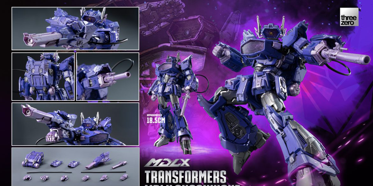 threezero MDLX 系列《變形金剛》「震盪波」配備全新設計的超流量加農炮、狂派軍事指揮官參戰！