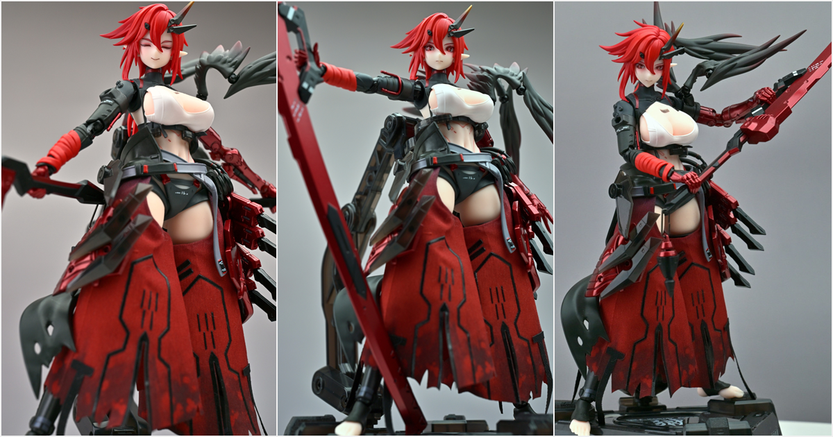 DAMTOYS - Nucleus Rebuilder Wolf Squad. Assault Type Raven 1/9 Soft-Body Mecha Girl - "Wife-Beater"! The Pinnacle of Soft-Body Mecha Girls