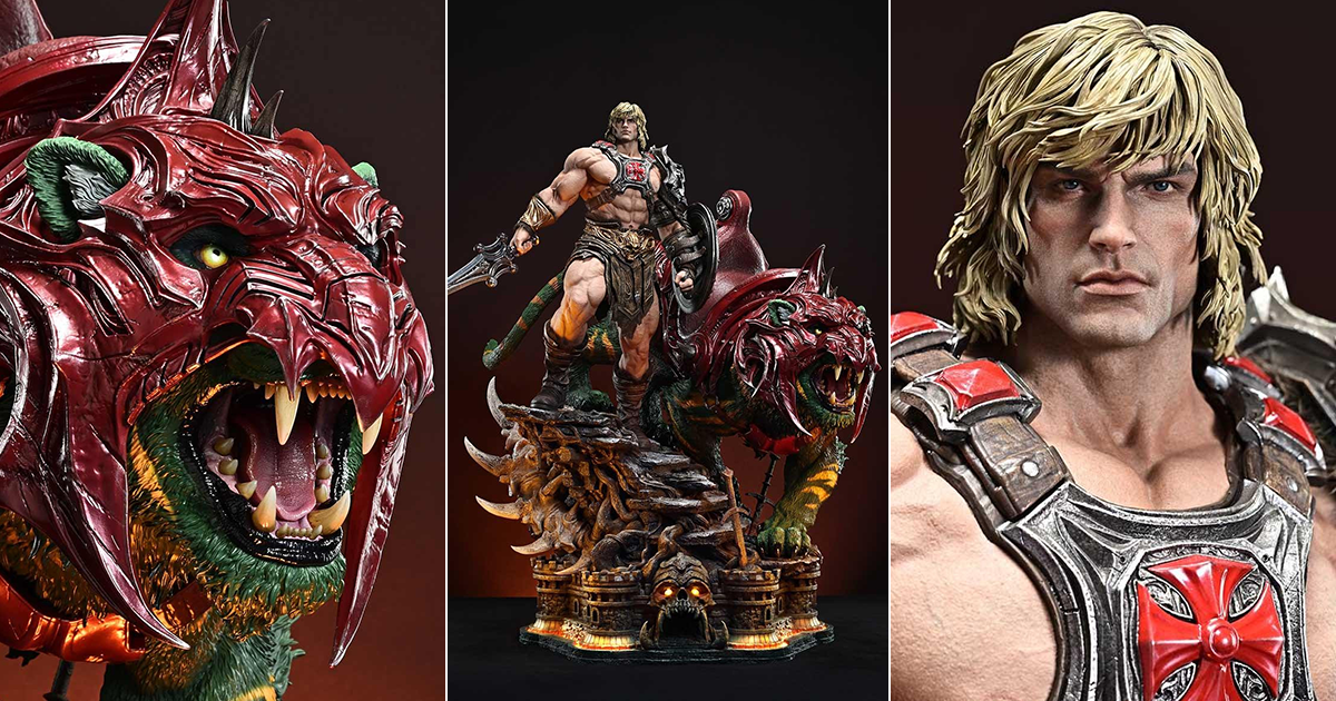 Prime 1 Studio "He-Man & Battle Cat" 1/4 Scale Full-Body Statue Regular Version / Ultimate Bonus Version