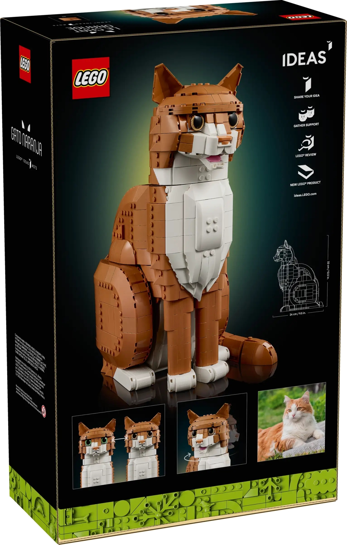LEGO 21376 Ideasシリーズ「オレンジキャット」ブロックモデル 多くの