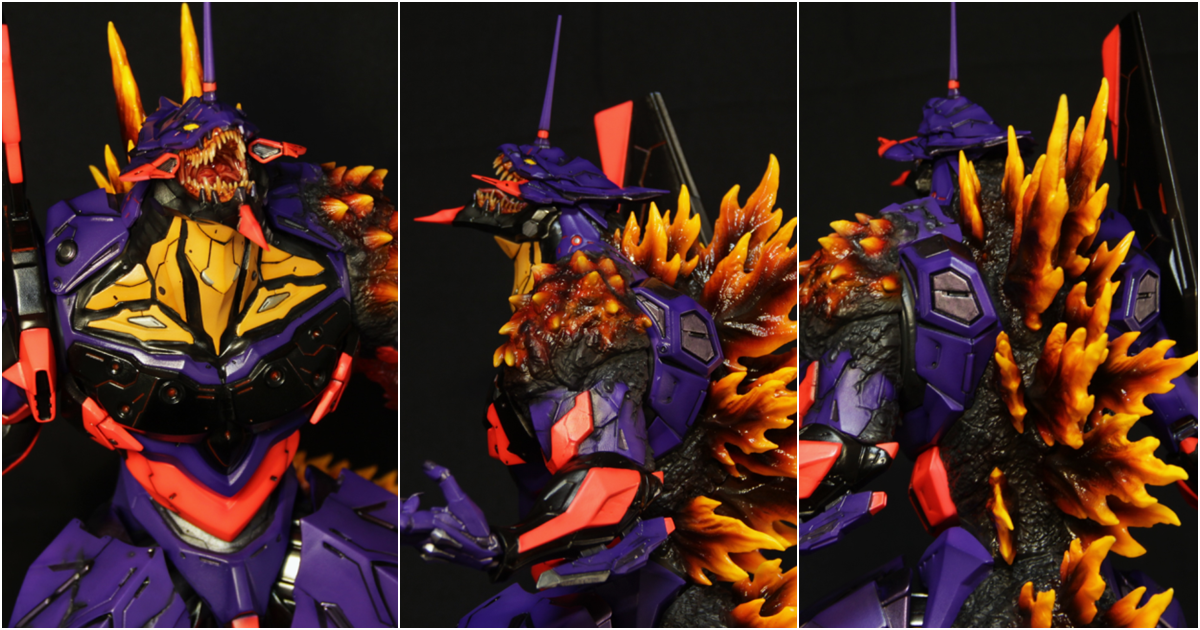 WF2025S Godzilla-fied Evangelion Unit-01 ver. Awakened - Painting and Hand Part Modification