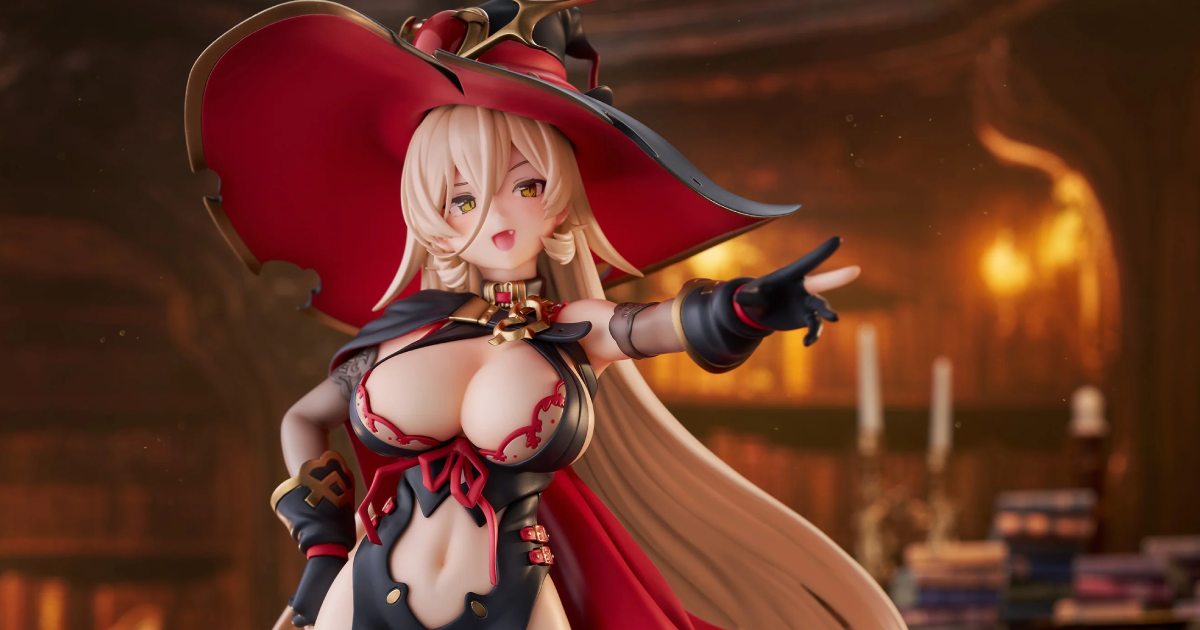 F:NEX "NIJISANJI Nui Sociere 1/7 Scale Figure" - Voluptuous Figure, Dynamic Witch Outfit Sculpted!