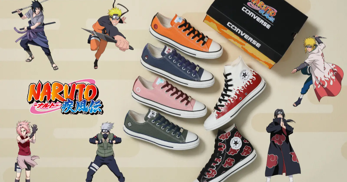 CONVERSE ✕《火影忍者》聯名All Star鞋款  六款角色融入經典設計！
