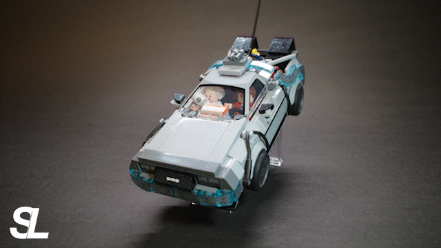 Ultimate Modification of the LEGO 8-Stud Car "77256: Back to the Future Time Machine"! Recreating Classic Gull-Wing Doors + Hover Wheel Steering Mechanism
