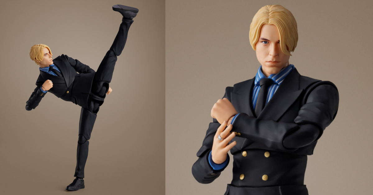 S.H.Figuarts Sanji (A Netflix Series: ONE PIECE) – Replaceable Leg Parts Recreate Characteristic Kicking Moves!