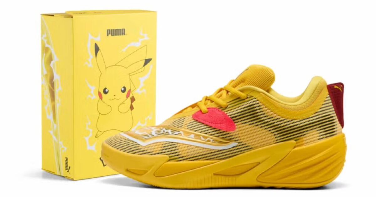 PUMA ✕《寶可夢》30周年皮卡丘限定版球鞋 最經典的皮卡丘形象設計呈現！