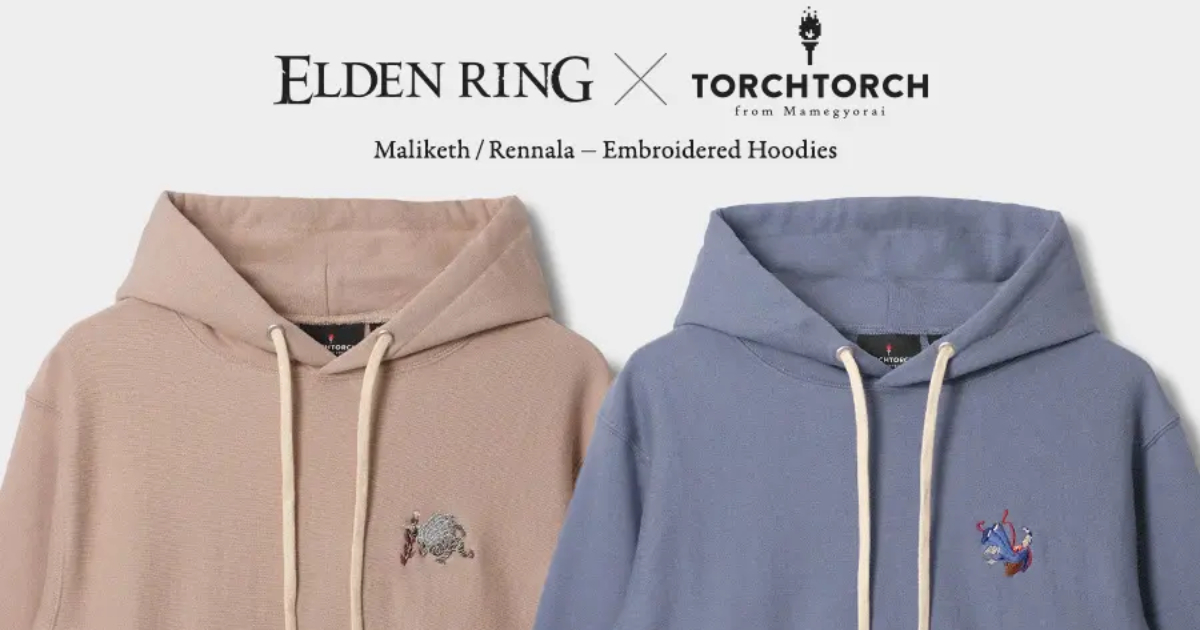 TORCH TORCH ✕《艾爾登法環》蕾娜菈&瑪利喀斯帽T 精緻刺繡復古風呈現！