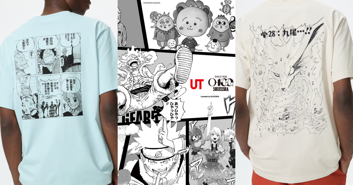UNIQLO ✕「集英社」創業百年紀念UT第二彈 《ONE PIECE》&《火影忍者》八部作品推出！