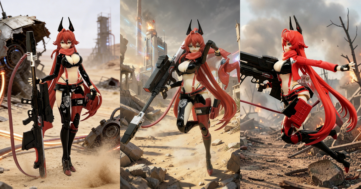 GoodSmile Hyper Body "Goddess of Victory: NIKKE" - Little Red Hood - Red Smile. Red Skirt. Red Scarf.
