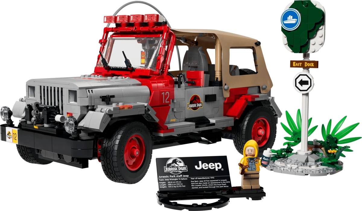 LEGO 77984「ジュラシック・パーク ジープ」1/10スケール ブロック 
