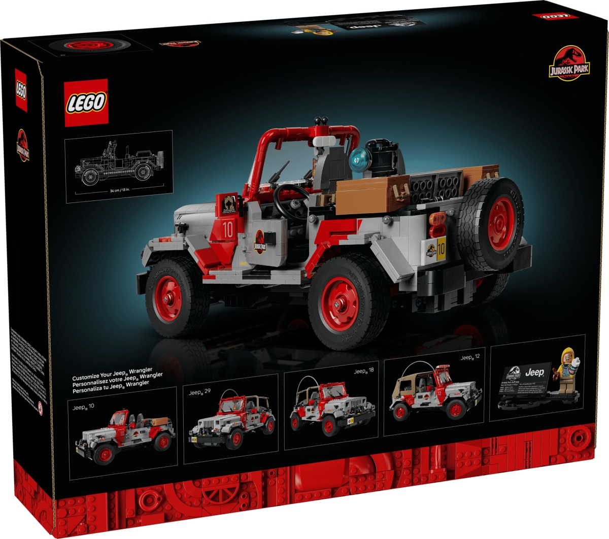 LEGO 77984「ジュラシック・パーク ジープ」1/10スケール ブロック 