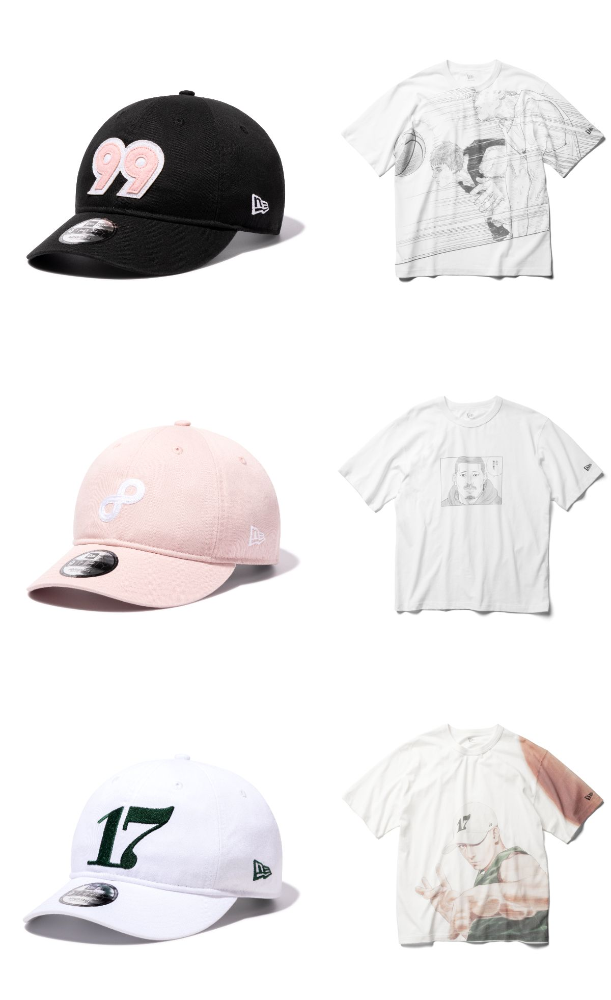 New Era × 井上雄彦『リアル』コラボ！野宮・戸川・高橋をフィーチャー
