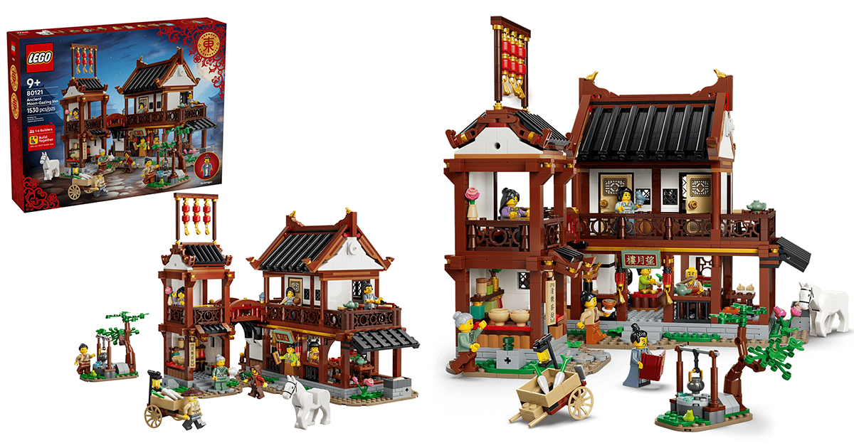 LEGO 80121 "Ancient Moon-Gazing Inn" Transports You to the Song Dynasty, Features Minifigure of Literary Master Su Dongpo!