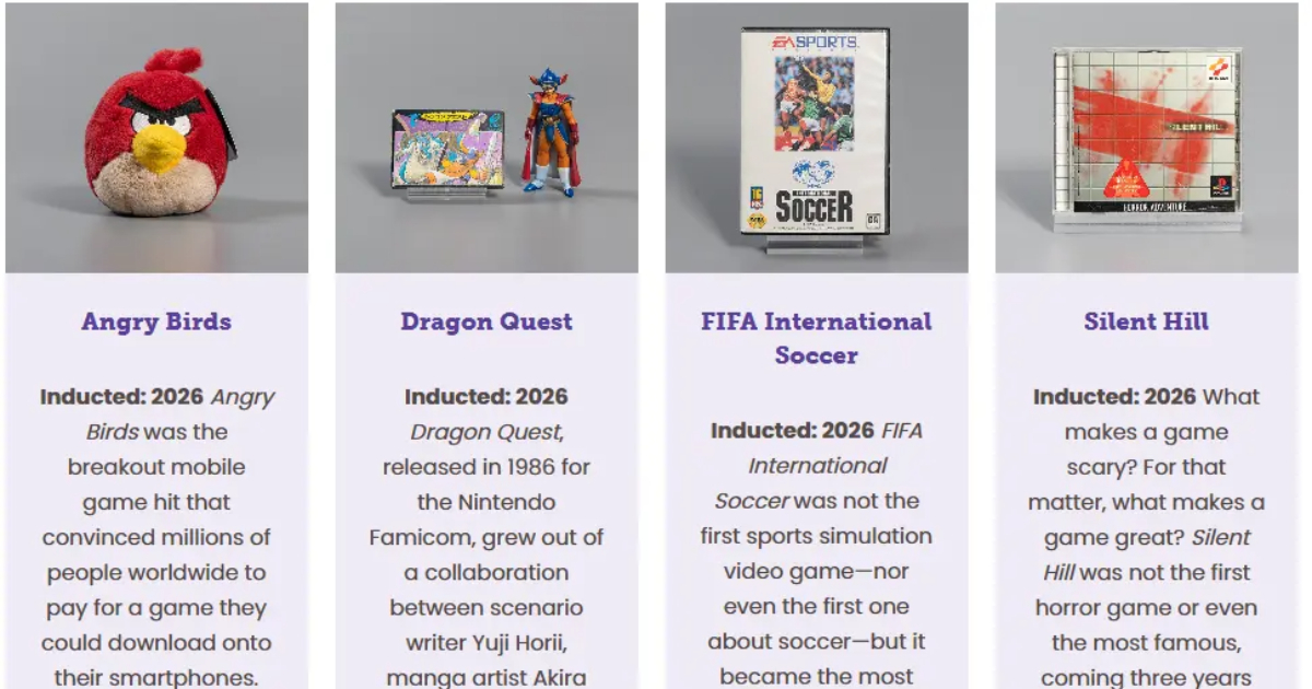 2026年「世界電子遊戲名人堂」入選四部作品公開 《勇者鬥惡龍》&《沉默之丘》成正選