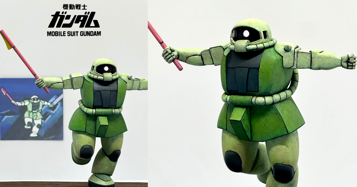 This Fan-Made Zaku Model Recreates Gundam's Infamous 'Animation Breakdown' Moment, And It's Adorably Hilarious