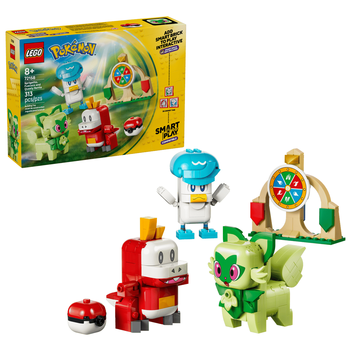 LEGO 72152『ポケモン』「ピカチュウとモンスターボール」は尻尾の先端