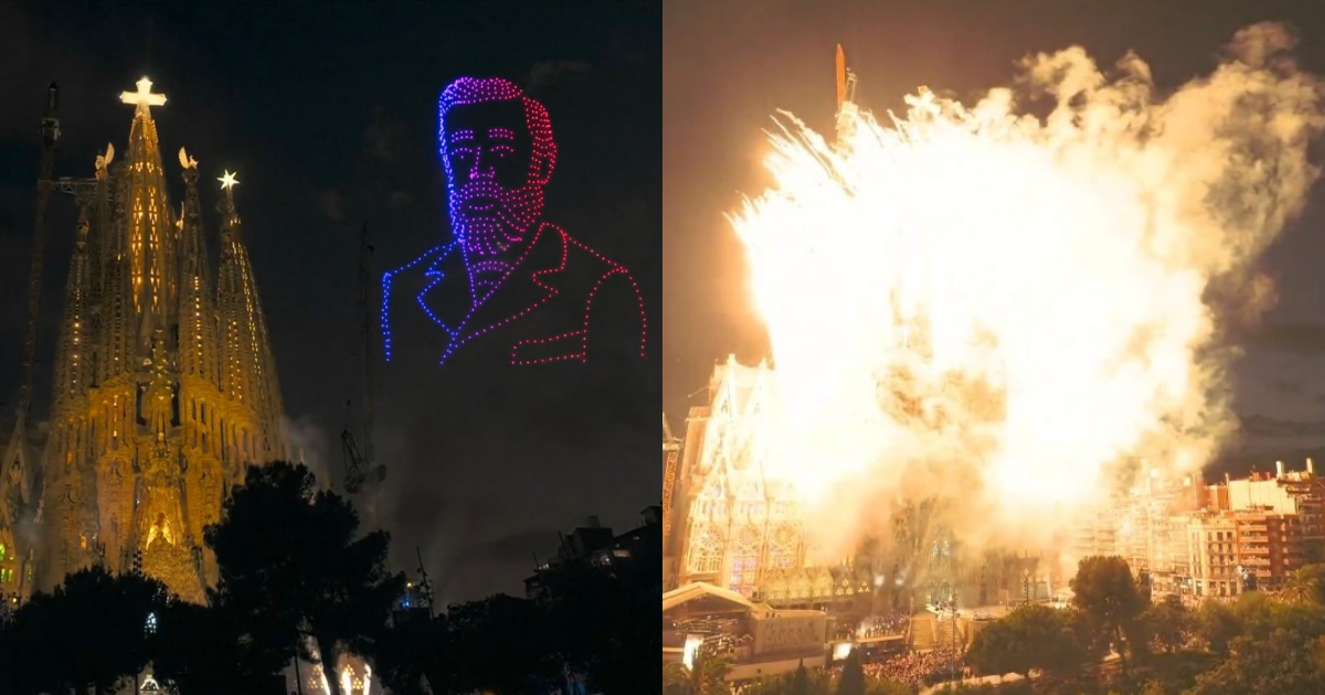 Sagrada Familia's Main Tower Completion Fireworks Spark "Explosion" Memes, Japanese Netizens Joke: "Blown Up Right Before Gaudi's Eyes!"