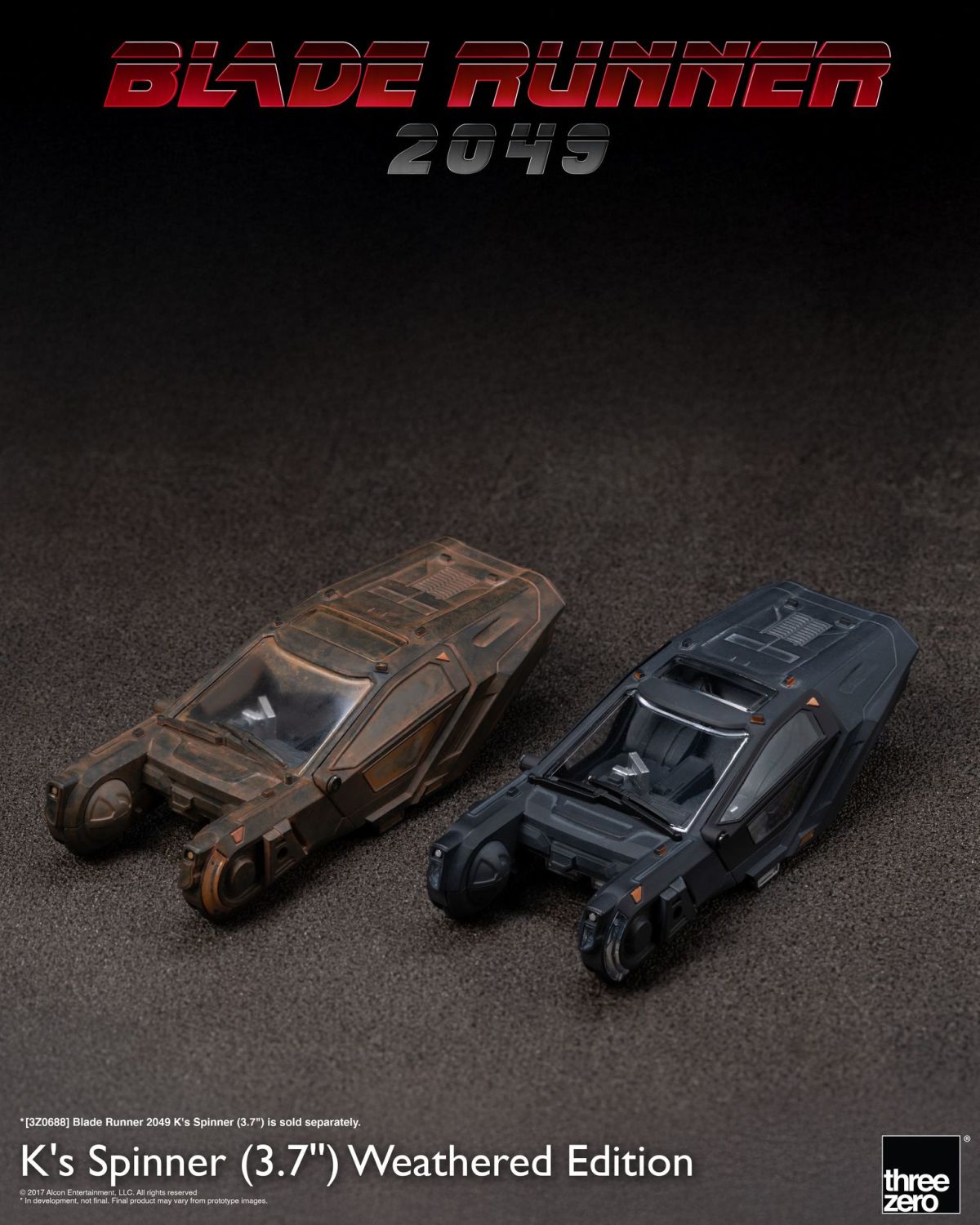threezero 『ブレードランナー 2049』Kのポリススピナー 3.7インチ合金