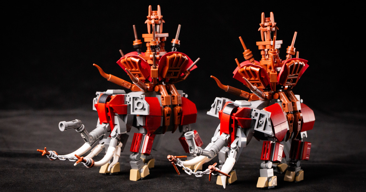 Gondor Under Siege! LEGO_POPO Unveils Incredible Micro-Scale "Siege Mûmakil" MOC