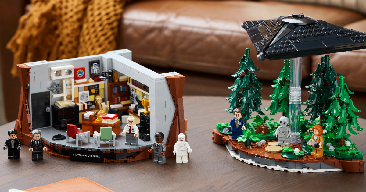 LEGO Ideas 21369 The X-Files: Mulder's Office Set Revealed with UFO, 8 Minifigures, and Gillian Anderson Promo!