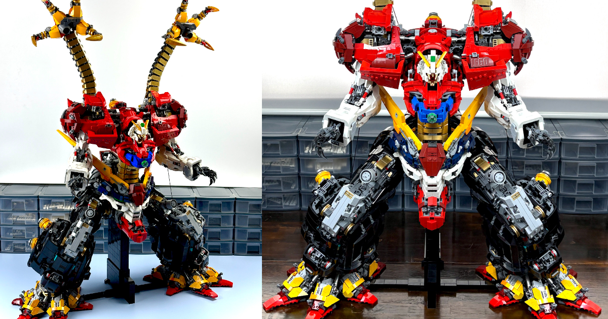 LEGO Master Seirei Builds a Jaw-Dropping "Devil Gundam" with Exaggerated Arms & Massive Stature, Showcasing Unrivaled Presence!