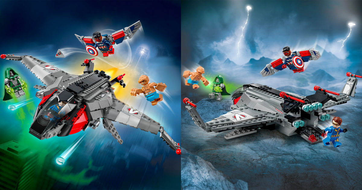 LEGO Marvel 76347 "Avengers: Doomsday Quinjet" Set Unveiled, Featuring Doctor Doom, The Thing, and Cyclops Minifigures!