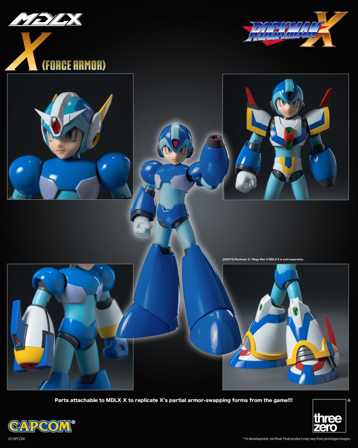 threezero MDLX『ロックマンX』エックス（フォースアーマー）彩色原型