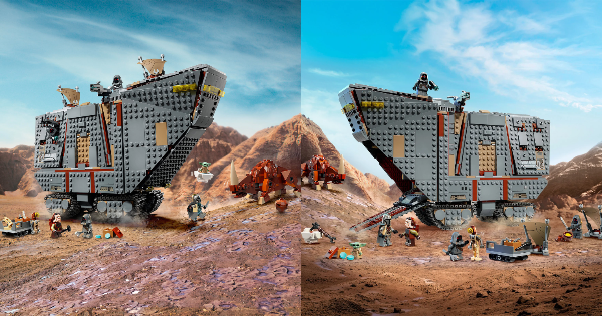 LEGO Star Wars 75453 "Offworld Sandcrawler and Mudhorn" Brings Back Kuiil and New Gray Jawas!