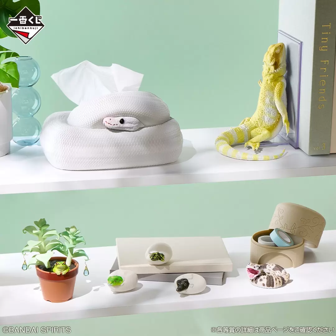 一番くじ 爬虫類＆両生類～Tiny Friends～vol.3」全ラインナップ公開