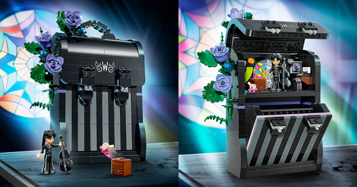 LEGO Unveils 76787 "Wednesday Backpack" Set, Featuring a Hidden Mini Dorm Room and Functional Storage!