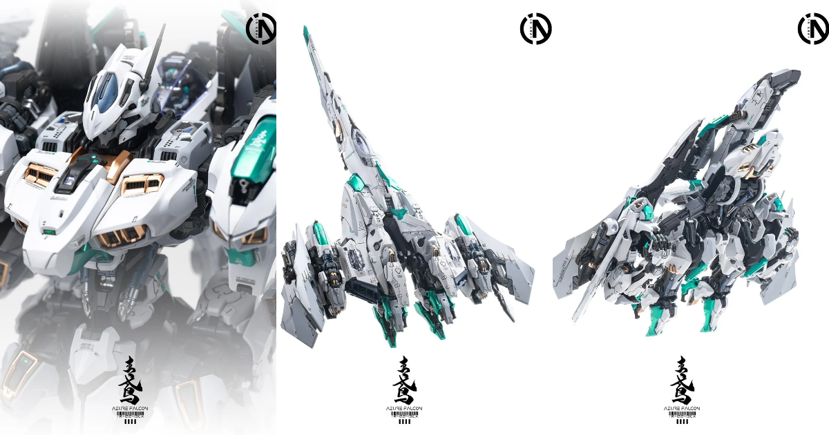 IN ERA+ Unveils RMD 1/100 TR-2243EX Azure Falcon Model Kit with Complete Transformation!