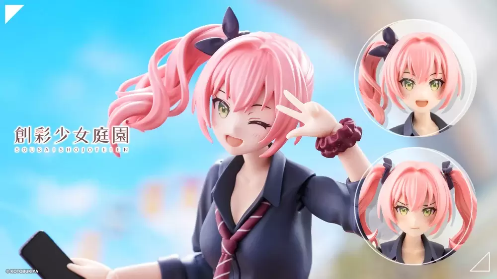 Kotobukiya's Sousai Shojo Teien Spin-off Debuts 'Side Tail-chan' Plastic Model Kit!
