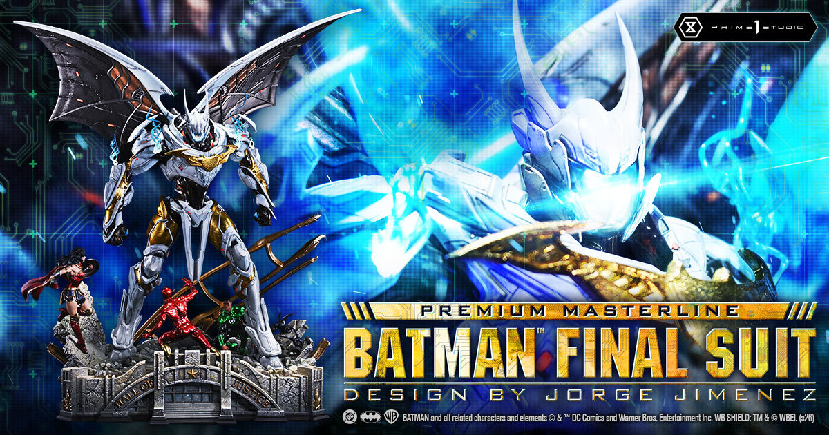 Prime 1 Studio Unveils Massive "Justice League" Batman Final Suit (Design by Jorge Jiménez) 67cm Statue! Golden Wings Dominate the Sixth Dimension
