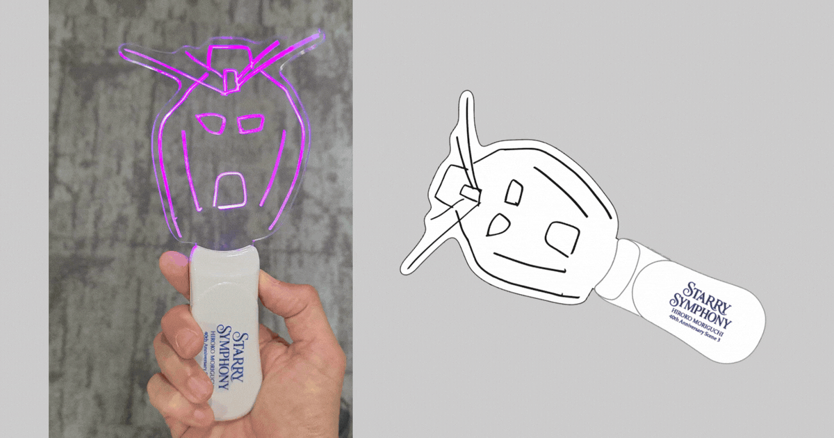 "Gundam Goddess" Hiroko Moriguchi's Hilariously "Robot-Style" Light Stick for Concert Has Fans Cracking Up!