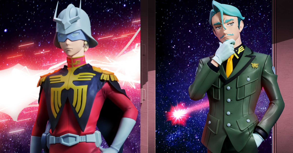 バンプレスト『機動戦士Gundam GQuuuuuuX』シャア・アズナブル／シャリア・ブル フィギュアが8月登場、約26cmで立体化
