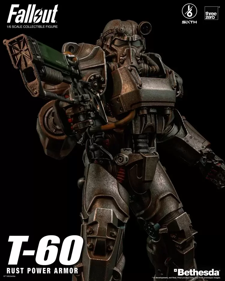 threezero『Fallout 4』1/6 T-60 ラストパワーアーマー、錆びついた