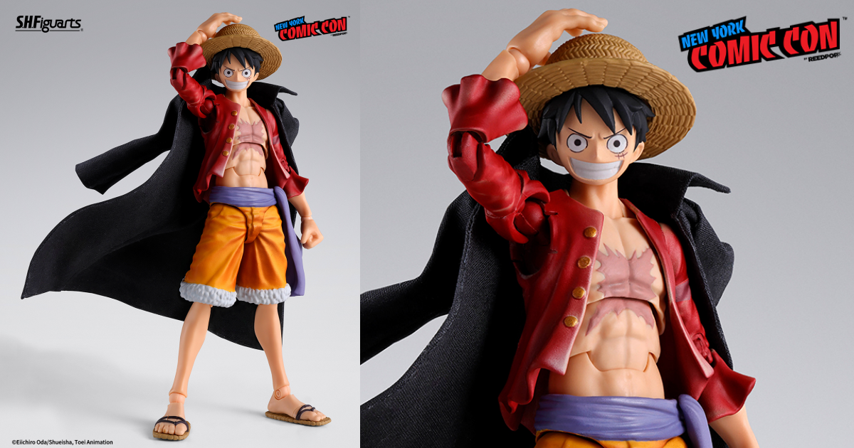 S.H.Figuarts モンキー・D・ルフィ -鬼ヶ島討伐- NYCC限定版が登場！布製コートと重厚感ある彩色で魅せる！