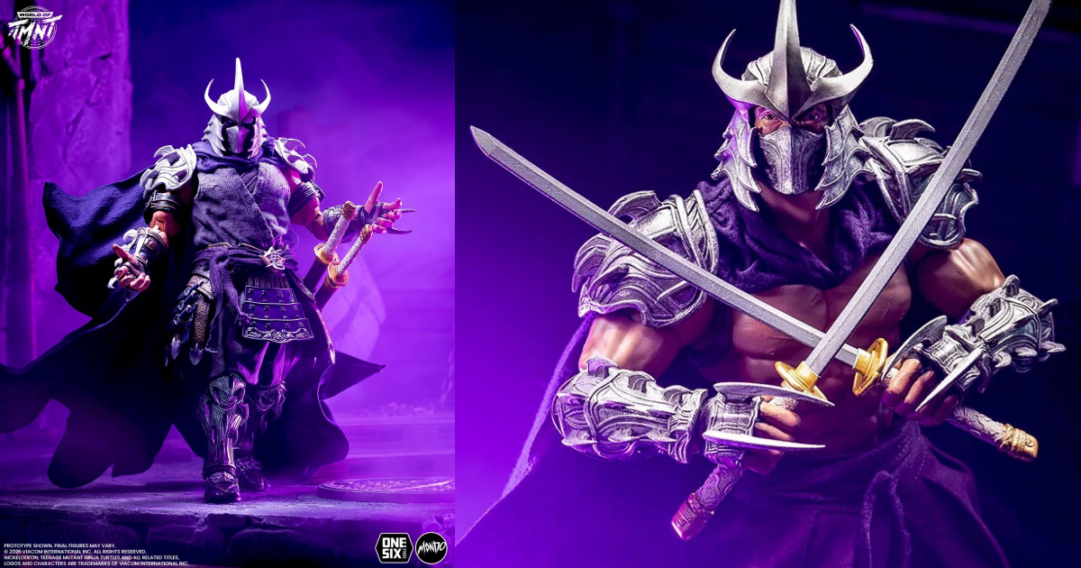 MONDO『TMNT』シュレッダー 1/6スケールフィギュア タイムドエディション！ワイヤー入り布製マントなど豪華仕様