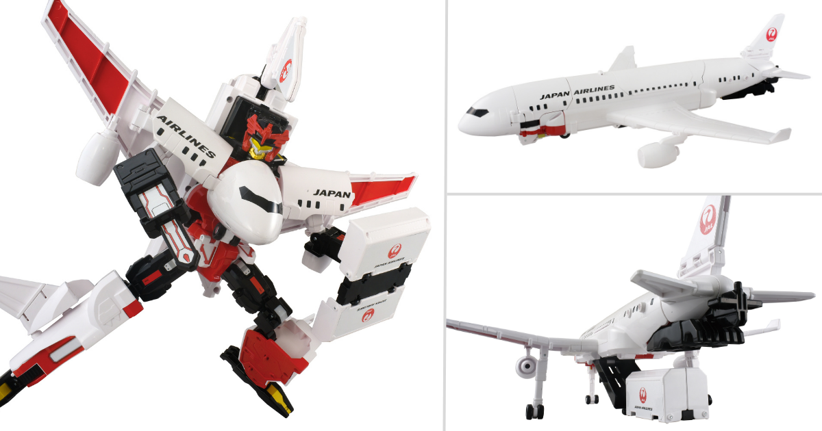 JAL客機變形機器人！TOMICA 特裝作業勇者「TJBDX DX航空勇者 JAL噴射民航機」重連特裝合體、全高約40公分～10月登場！