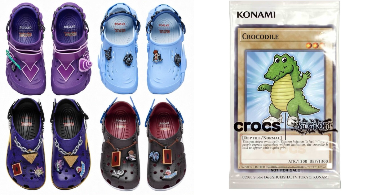 Crocs ✕《遊戲王》四款聯名鞋款  遊戲&海馬招牌怪獸限定登場！