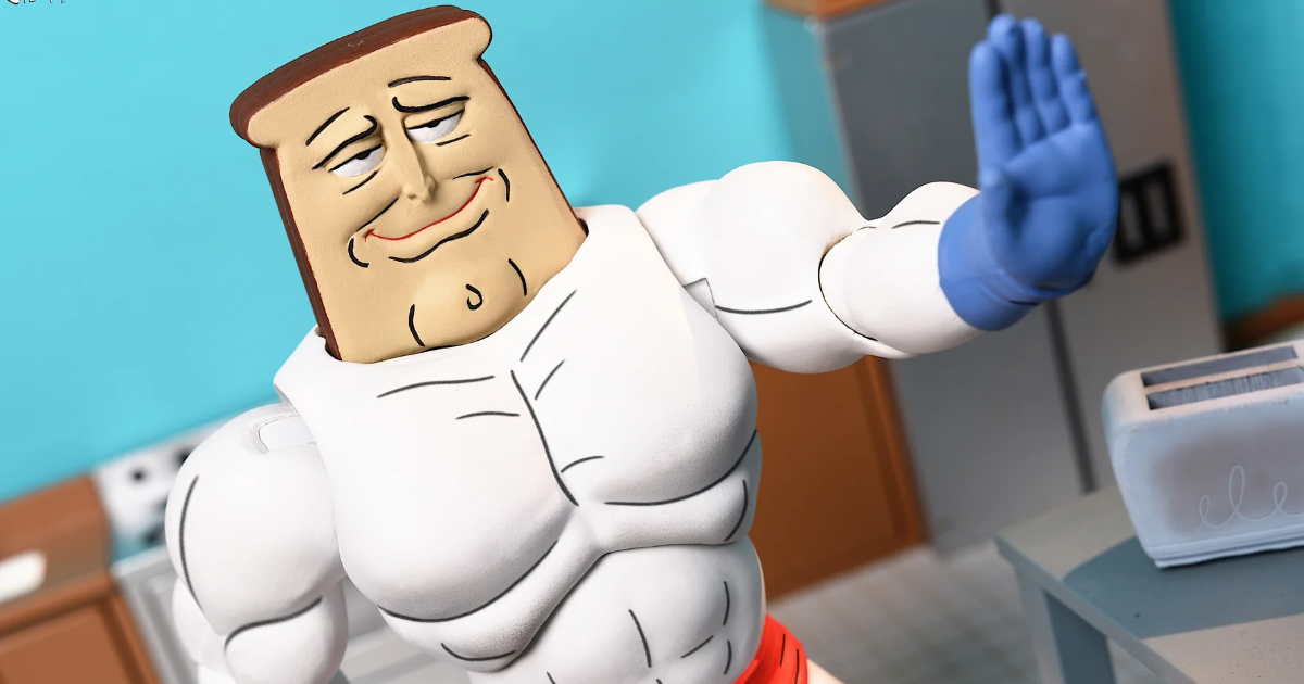 NECA《萊恩和史丁比》「Powdered Toast Man」早餐超級英雄連烤麵包機都帶來！
