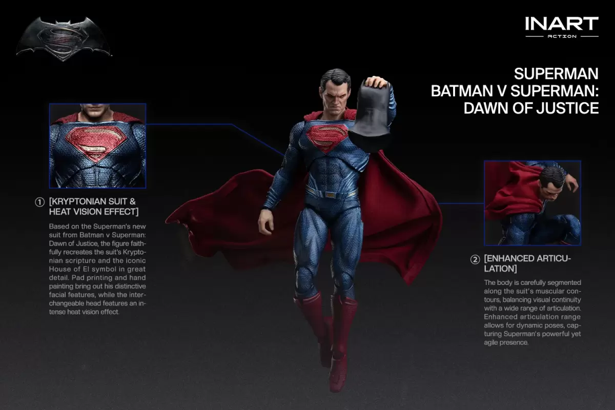 inart スーパーマン バットマンvsスーパーマン ヘンリーカヴィル dc INART 『バットマン vs スーパーマン ジャスティスの誕生』スーパー