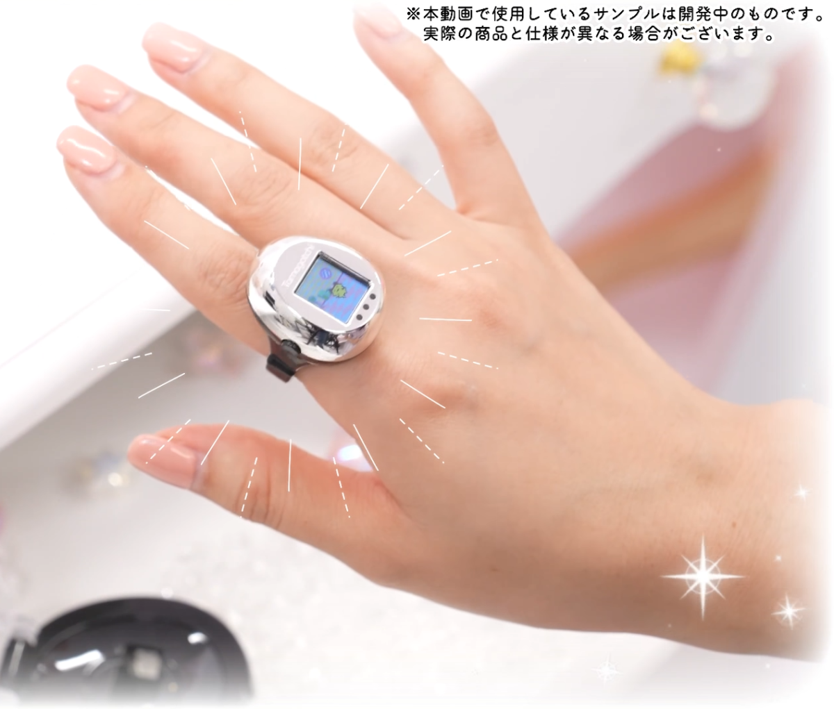 BANDAI「Tamagotchi ring」指輪型たまごっち、二次予約開始！指先で