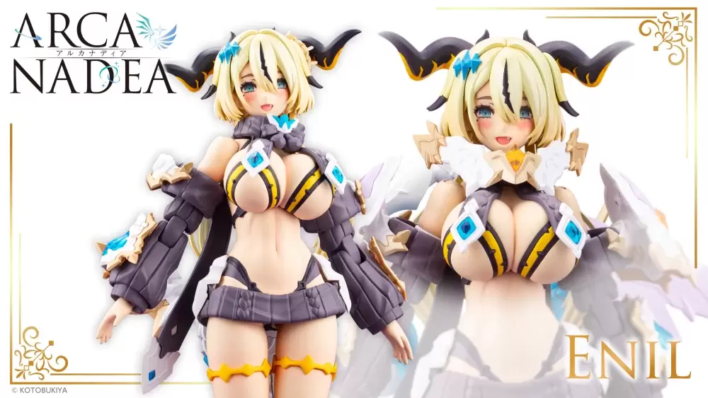 Kotobukiya's Arcanadea Line Welcomes Enyl! Nidy-2D-'s Adorable Demon DEARS Joins with Transformable Dog Familiar for Battle Form!
